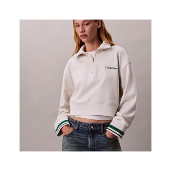 Dámská mikina Calvin Klein 1/4 ZIP SWEATER GRAPHIC S