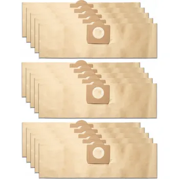 Sáček do vysavače 15x SÁČKY DO VYSAVAČE KARCHER WD3 200 MV3 SE4001 WD2 PLUS KWD V17 V15 V12