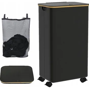 Koš na prádlo Volně stojící koš na prádlo Bedee 110 l černý