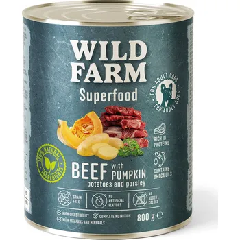 Krmivo pro psa WILD FARM Superfood Beef 800g bezobilné krmivo pro psy