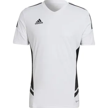 PÁNSKÉ TRIČKO ADIDAS CONDIVO 22 JERSEY S VÝSTŘIHEM BÍLO-ČERNÉ HA6290 vel. M