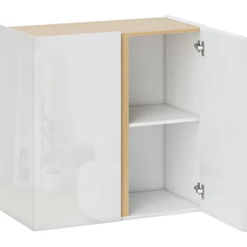 Komoda HOMCOM Komoda, příborník s dvířky s tichým dovíráním, přizpůsobitelná police, do obývacího pokoje, kuchyně, jídelny, bílá