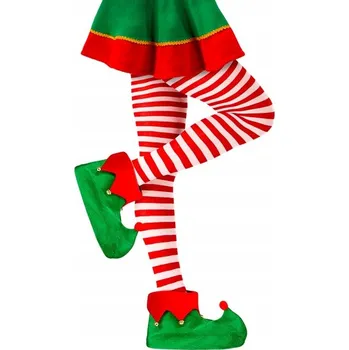 Dámské punčochy Punčocháče elfa bílo-červené 70 DEN