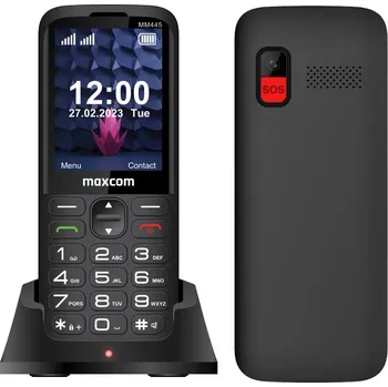 Mobilní telefon Telefon pro seniory Maxcom MM445 SOS 4G stolní nabíječka, velká tlačítka