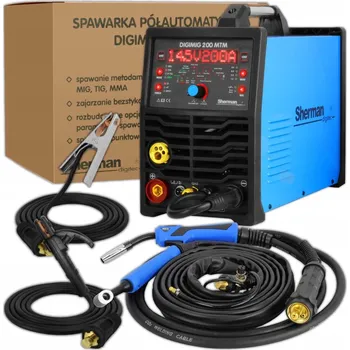 Svářečka Svářečka MIG MAG Sherman 200A MMA TIG Puls sada