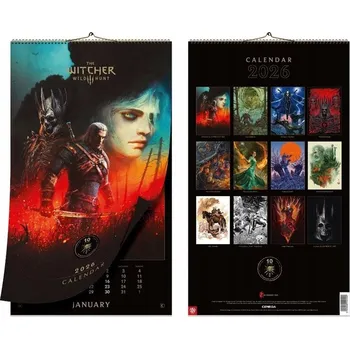 Obraz Filmový, herní, knižní, komiksový kalendář A2 Zaklínač 2026