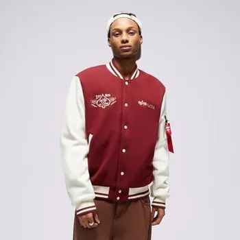 Alpha Industries Bunda Varsity Air Force Bordová Xl