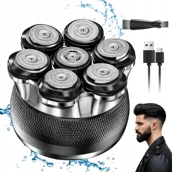 Holicí strojek 4V1 HOLICÍ STROJEK S 3 VYMĚNITELNÝMI HLAVICEMI ELEKTRICKÝ HOLICÍ STROJEK