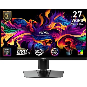 Monitor OLED Monitor MSI MAG 271QP QD-OLED X28 26,5" 2560 x 1440 px OLED