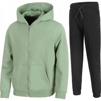 Chlapecká mikina 4F CHLAPECKÁ TEPLÁKOVKA KOMPLET ROZEPÍNACÍ MIKINA KALHOTY / vel 158