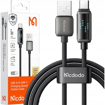 Datový kabel Kabel McDodo USB - USB typ C 1,2 m černý
