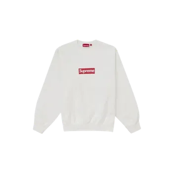 Pánská móda Supreme Washed Box Logo Crewneck White EU: L