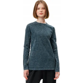 Dámské tričko s dlouhým rukávem 100% Bavlna Stonewash Volný Střih Velikost 3XL