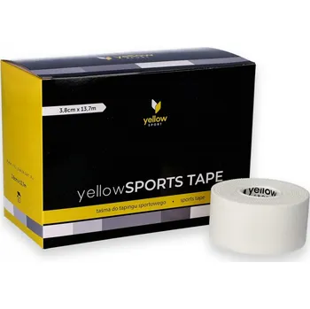 Tejpovací páska Lepící tejpovací páska Sports Tape White, 3,8cm x 13,7m, bílá, 6ks