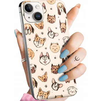 Pouzdro na mobilní telefon Zadní Kryt Hello Case pro Apple iPhone 14 Plus béžový