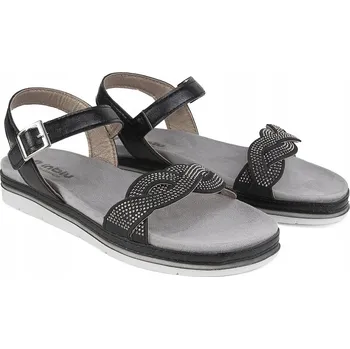 Dámské sandále INBLU SA-30 DÁMSKÉ SANDÁLY SOFT KOMFORT černé 37