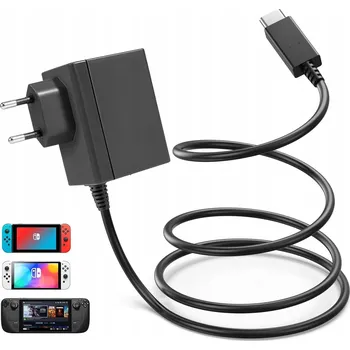Herní konzole Nabíjecí USB-C kabel 1.5M pro Nintendo Switch/Lite/OLED/Steam Deck Dock