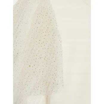 Dívčí Tričko 116 Écru Tričko pro Dívky Coccodrillo WC4