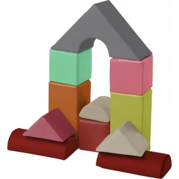 ostatní stavebnice Sada pěnových kostek MINI – 11 dílů - ekokůže - senzorické
