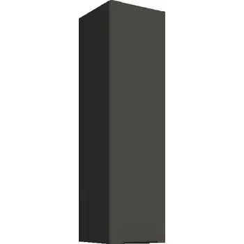 Kuchyňská skříňka Vysoká horní kuchyňská skříňka LUNARA - šířka 30 cm, grafit / černá