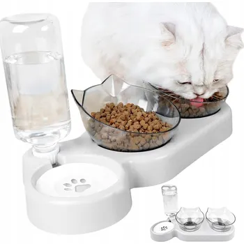 Miska pro psa VÝDEJNÍK VODY PRO KOČKY a psy, 2 MISKY vysoká 200 ML