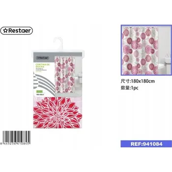 Prostěradlo Závěs do sprchy textilní RESTAER 180 x 180 cm