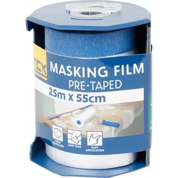 Lepicí páska OCHRANNÁ FÓLIE PRO MALOVÁNÍ S LEPICÍ PÁSKOU 25 m x 55 cm