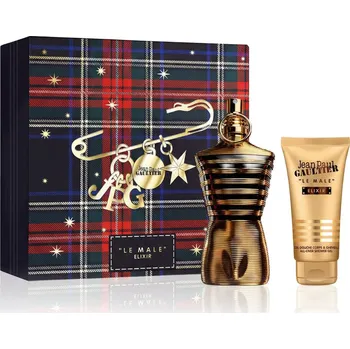 Pánský parfém Jean Paul Gaultier Le Male Elixir dárková sada pro muže parfém 125 ml + sprchový gel 75 ml
