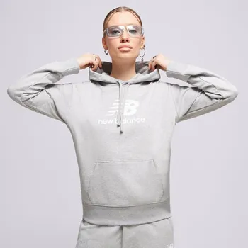 Pánská móda New Balance Mikina S Kapucí Nb Essentials Šedá S