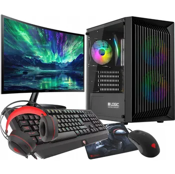 Stolní počítač PC sestava R7 5700G 16GB RX VEGA SSD 500GB WiFi Win 11 + LCD 24"