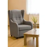 FALCO Relaxační křeslo ušák René potah Aston Potah: Aston 16 šedá
