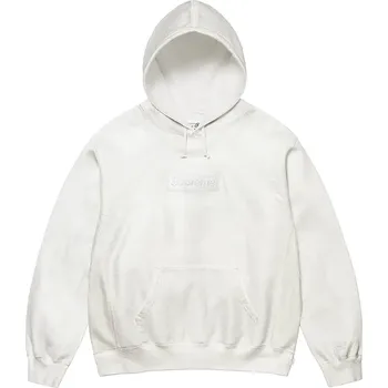 Pánská móda Supreme MM6 Maison Margiela Foil Box Logo Hooded Sweatshirt White EU: M