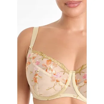 Dámské spodní prádlo Ewa Bien podprsenka s měkkými košíčky zlatá velikost 80C