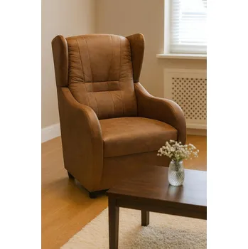 Křeslo FALCO Relaxační křeslo ušák René potah Watusi Barva potahu: Světle hnědá