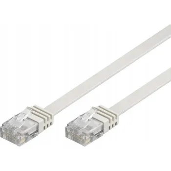 Síťový kabel Patchcord Goobay U/UTP 5e RJ45 / RJ45 10 m bílý