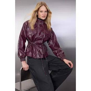 Dámská vesta Bunda trendyol Bordeaux 4275764 XS