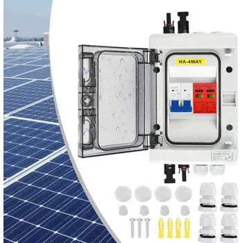 PV ROZVADĚČ 1000V DC 2P 4 moduly FOTOVOLTAIKA ROZVODNÁ SKŘÍŇ OMEZOVAČ
