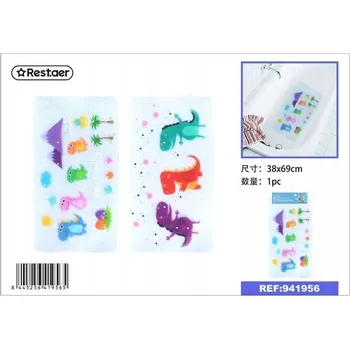 Barevná protiskluzová podložka do vany 38x69 Cm