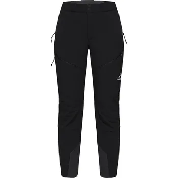 Dámské kalhoty Dámské softshellové kalhoty Haglöfs Discover touring - černá Velikost: 42