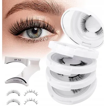 Umělé řasy Magnetické řasy 4 páry magnetických řas, přirozený vzhled, s aplikátorem