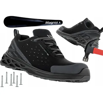 Pracovní obuv Pracovní boty Magros polobotky černé s kompozitním zdvihem, velikost 35