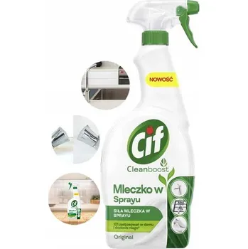 Univerzální čisticí prostředek CIF Cleanboost Čisticí Mléko Ve Spreji 750ml