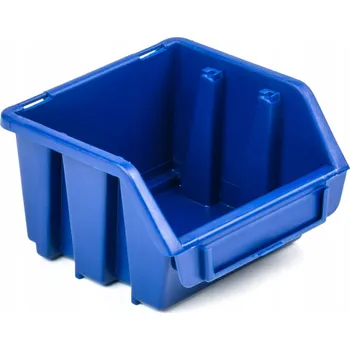 Úložný box 50x Modrá plastová přepravka / organizér 115x115x75 mm