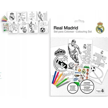 omalovánky Omalovánka Real Madrid Hala se samolepkami