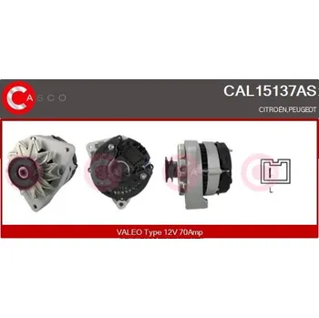Alternátor Generátor CASCO CAL15137AS
