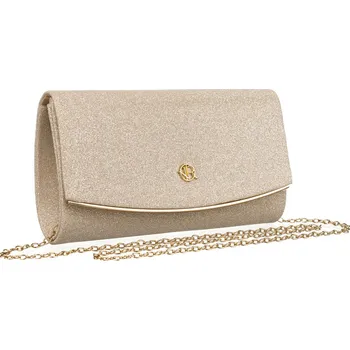 Kabelka Dámská třpytivá večerní kabelka Barva: Zlatá