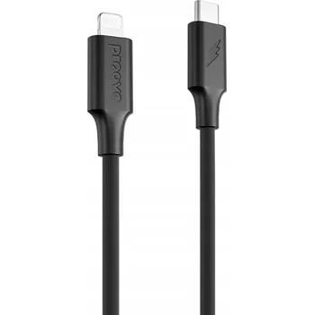 Datový kabel Kabel Proove USB - Apple Lightning 1 m, černý