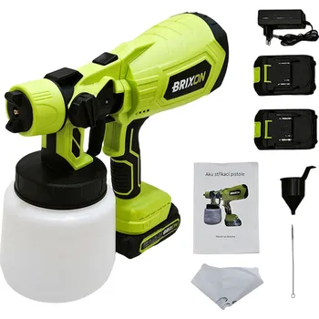 Stříkací pistole BRIXON BRX-SPRAYGUN 2x 2,0 Ah + nabíječka