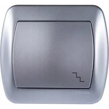 vypínač Schodišťový vypínač pod omítku Kontakt-simon stříbrný AW6/26