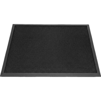 Rohožka Gumová čisticí venkovní vstupní rohož FLOMA Rubber Brush - délka 60 cm, šířka 80 cm, výška 1 cm - 78780102